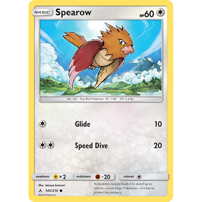 Spearow (145/214) [Sun & Moon: Unbroken Bonds]