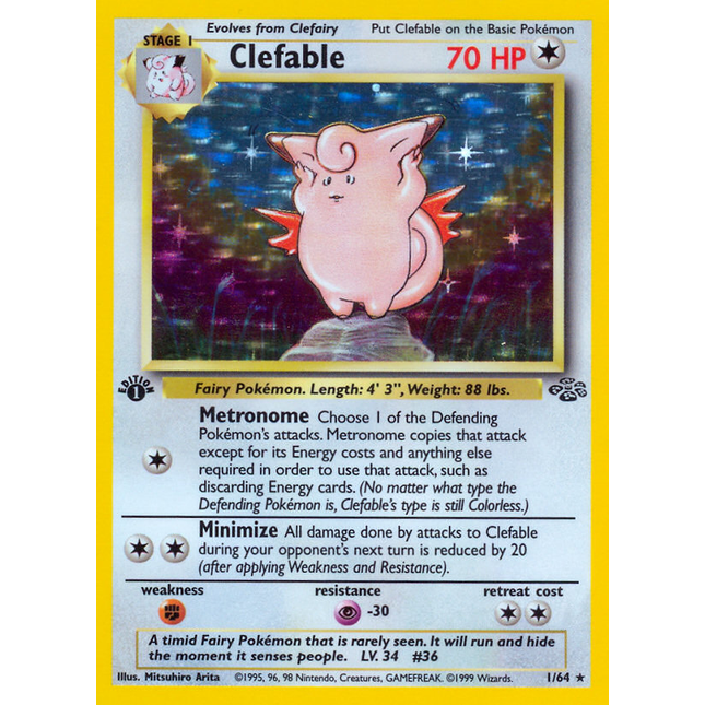 Clefable (1/64) [Jungle 1st Edition]