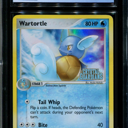 Wartortle - 43/100 - CGC 8.5 - Reverse Holo - Crystal Guardians - 36740