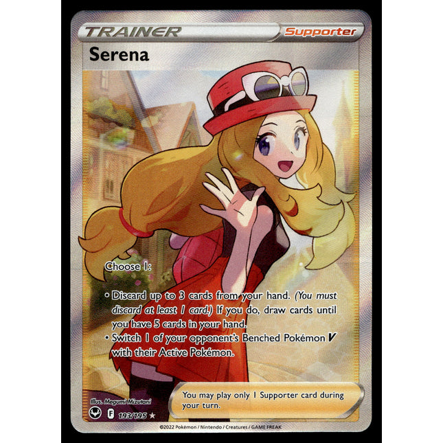 Serena - 193/195 - NM - Full Art - Silver Tempest - Pokemon - C3-24