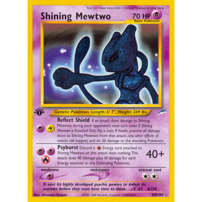 Shining Mewtwo (109/105) [Neo Destiny 1st Edition]