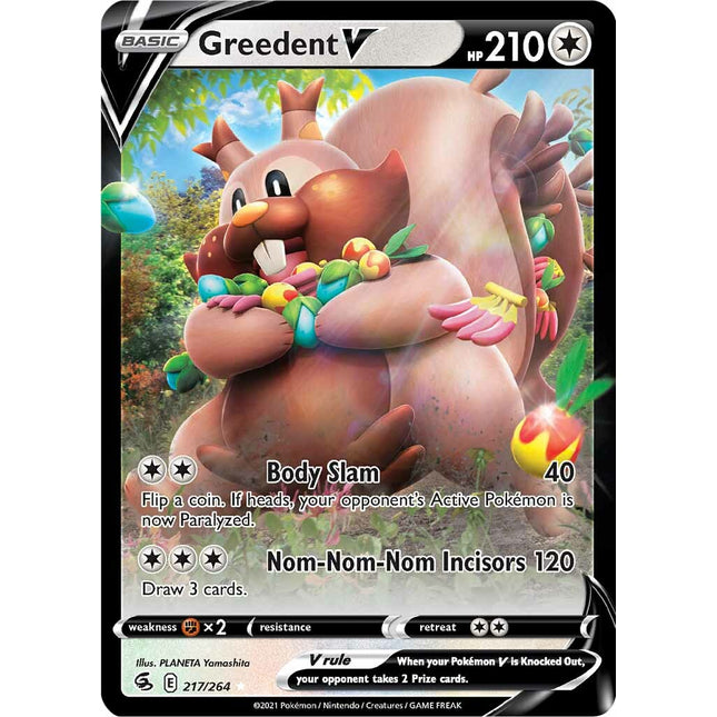 Greedent V (217/264) [Sword & Shield: Fusion Strike]