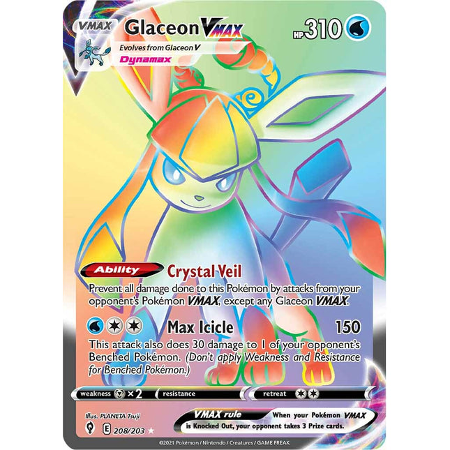 Glaceon VMAX (208/203) [Sword & Shield: Evolving Skies]