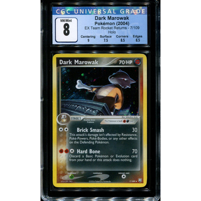 Dark Marowak - 7/109 - CGC 8 - Holo - Team Rocket Returns - 36722