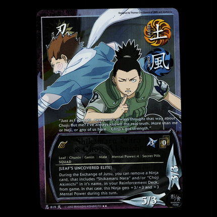 Shikamaru Nara & Choji Akimichi - 819 - NM - 1st Edition - Foil - Naruto CCG - D4-178