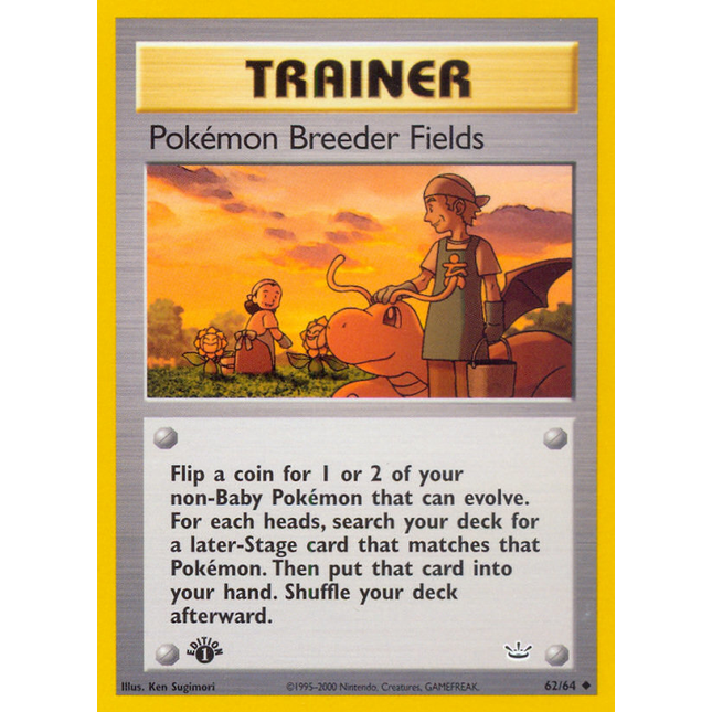 Pokemon Breeder Fields (62/64) [Neo Revelation 1st Edition]