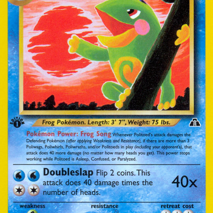 Politoed (27/75) [Neo Discovery 1st Edition]