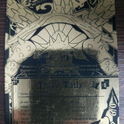Three Tails - 814 - NM - 1st Edition - Gold Foil - Naruto CCG - D4-103