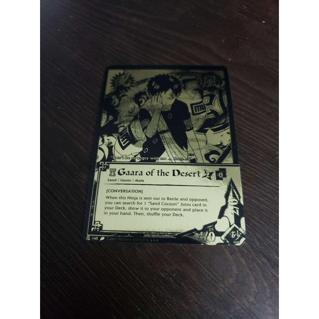 Gaara of the Deserrt - 145 - NM - Unlimited - Gold Foil - Naruto CCG - E1-178