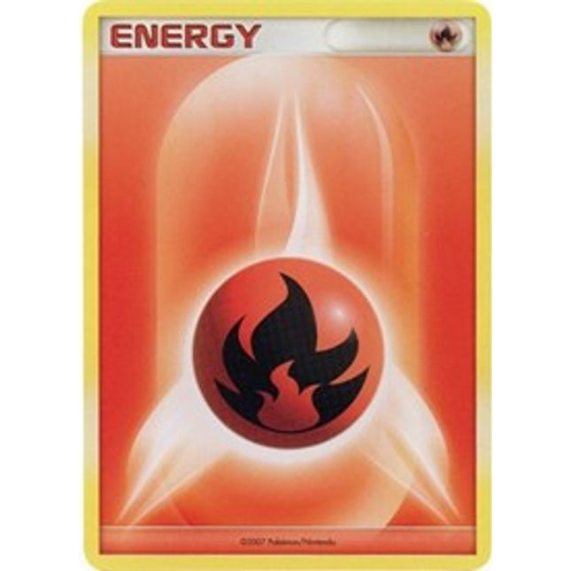 Fire Energy (2007 Unnumbered D P Style Non Holo) [League & Championship Cards]