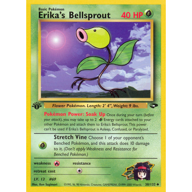 Erika's Bellsprout (38/132) [Gym Challenge 1st Edition]