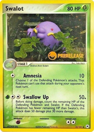 Swalot - 50/101 (Prerelease Promo) [Nintendo Promos]