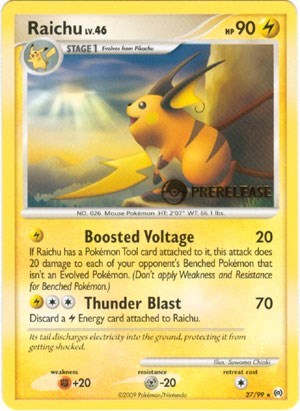 Raichu - 27/99 (Prerelease Promo) [Nintendo Promos]