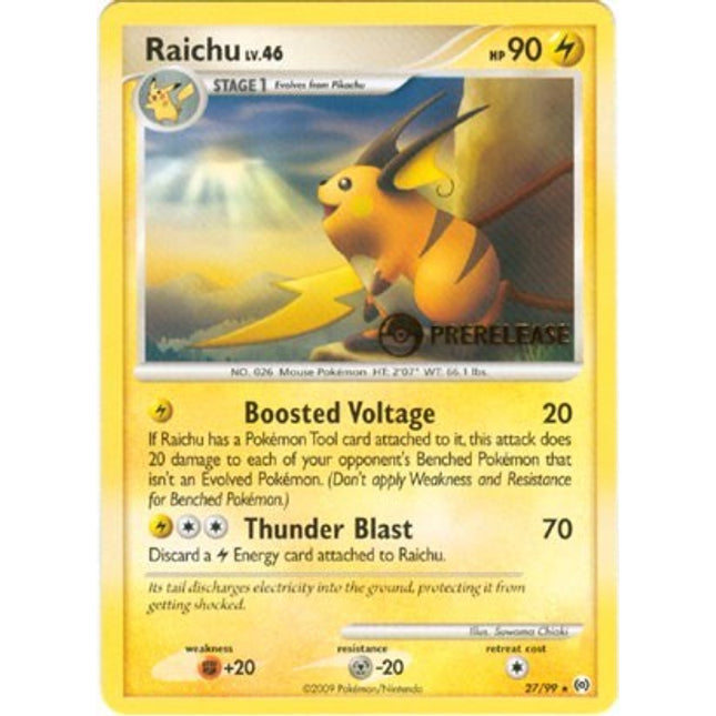 Raichu - 27/99 (Prerelease Promo) [Nintendo Promos]