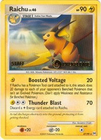 Raichu - 27/99 (Prerelease Promo) [Staff] [Nintendo Promos]
