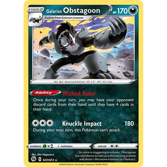 Galarian Obstagoon [Champion's Path]