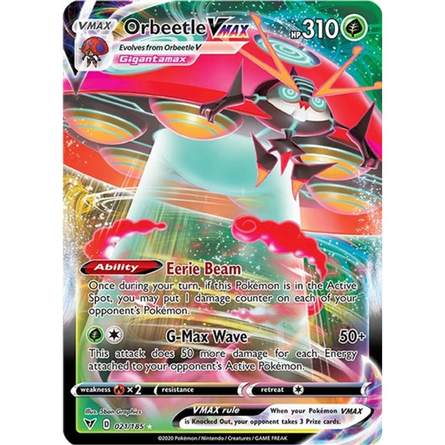 Orbeetle VMAX [SWSH04: Vivid Voltage]