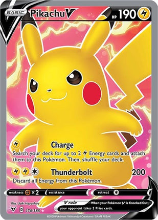 Pikachu V (Full Art) [SWSH04: Vivid Voltage]