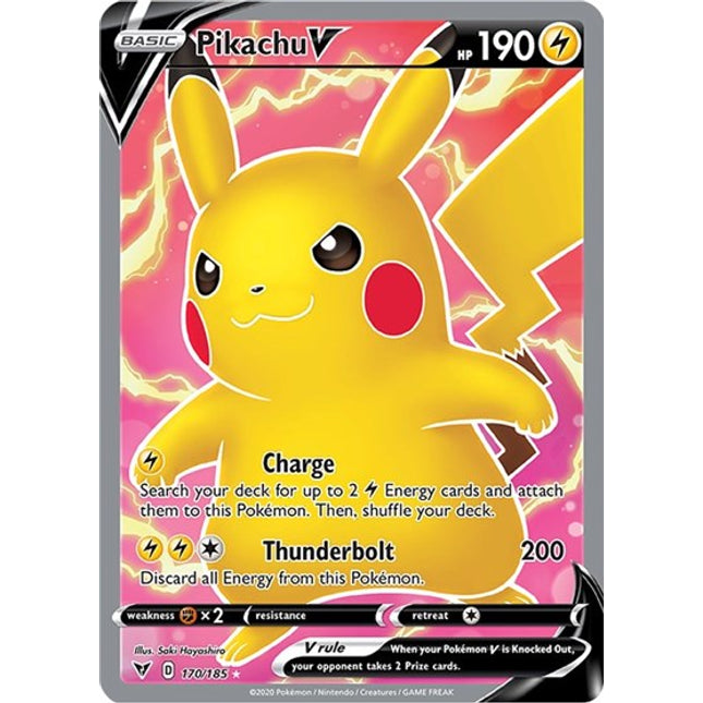 Pikachu V (Full Art) [SWSH04: Vivid Voltage]