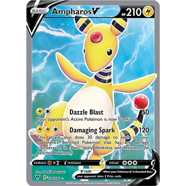 Ampharos V (Full Art) [SWSH04: Vivid Voltage]