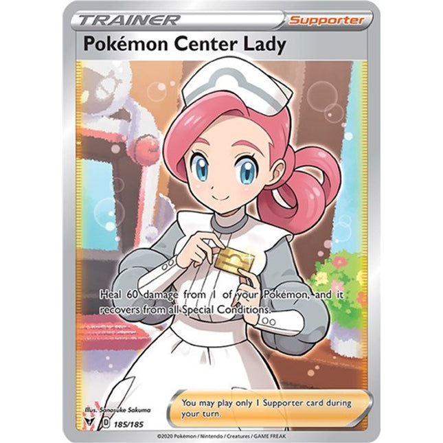 Pokemon Center Lady (Full Art) [SWSH04: Vivid Voltage]