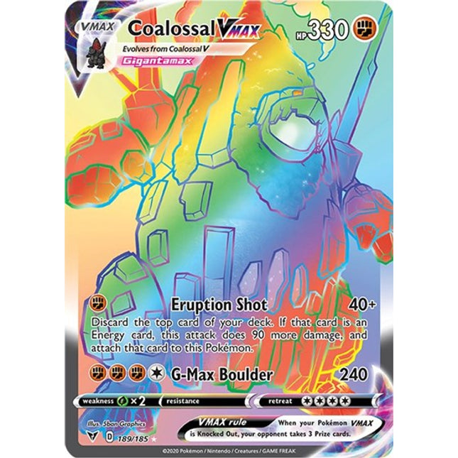 Coalossal VMAX (Secret) [SWSH04: Vivid Voltage]