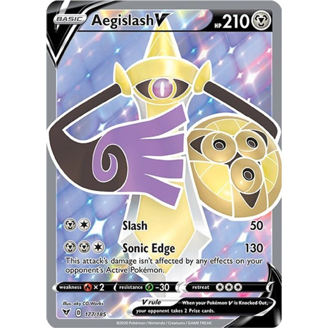 Aegislash V (Full Art) [SWSH04: Vivid Voltage]