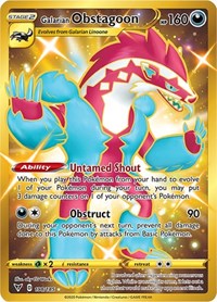 Galarian Obstagoon (Secret) [SWSH04: Vivid Voltage]