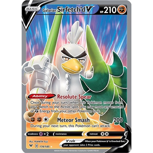 Galarian Sirfetch'd V (Full Art) [SWSH04: Vivid Voltage]