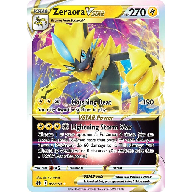 Zeraora VSTAR (055/159) [Sword & Shield: Crown Zenith]