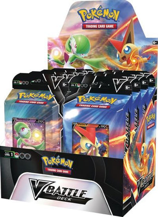 V Battle Deck - Preconstructed Theme Deck Display - 8 decks - Victini & Gardevoir