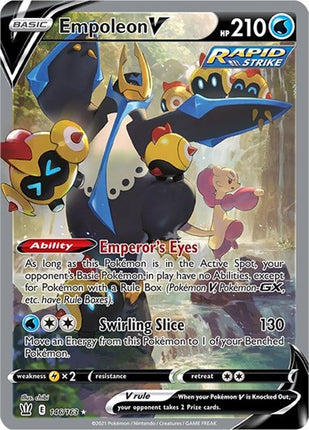 Empoleon V (Alternate Full Art) [SWSH05: Battle Styles]