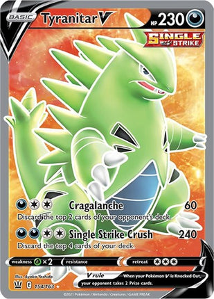Tyranitar V (Full Art) [SWSH05: Battle Styles]