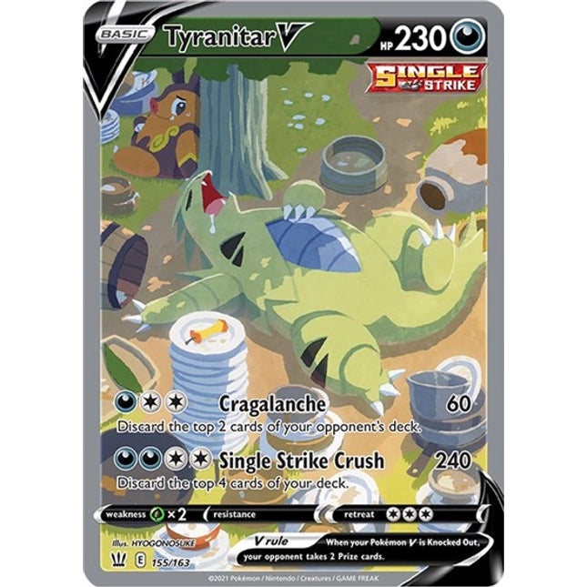 Tyranitar V (Alternate Full Art) [SWSH05: Battle Styles]