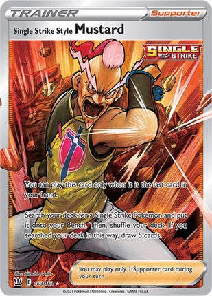 Single Strike Style Mustard (Full Art) [SWSH05: Battle Styles]