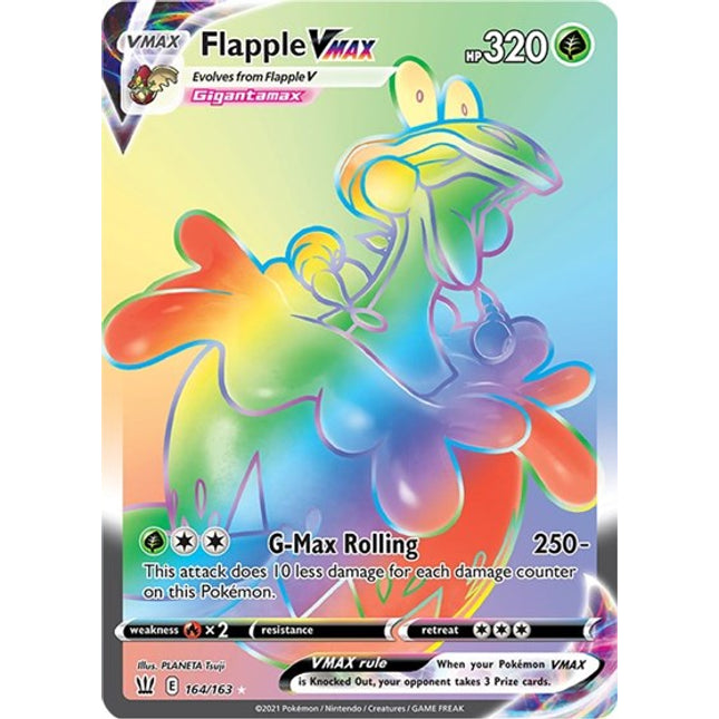 Flapple VMAX (Secret) [SWSH05: Battle Styles]
