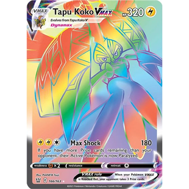 Tapu Koko VMAX (Secret) [SWSH05: Battle Styles]