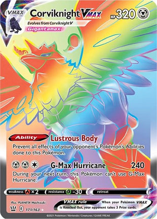 Corviknight VMAX (Secret) [SWSH05: Battle Styles]