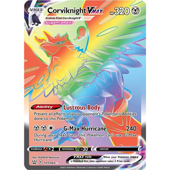 Corviknight VMAX (Secret) [SWSH05: Battle Styles]