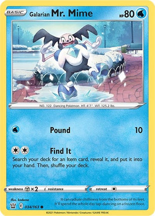 Galarian Mr. Mime [SWSH05: Battle Styles]