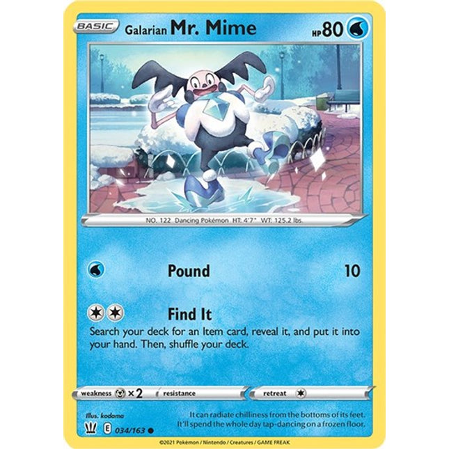 Galarian Mr. Mime [SWSH05: Battle Styles]