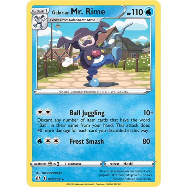 Galarian Mr. Rime [SWSH05: Battle Styles]