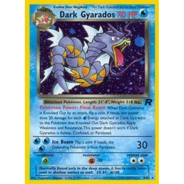 Dark Gyarados (8/82) [Team Rocket]