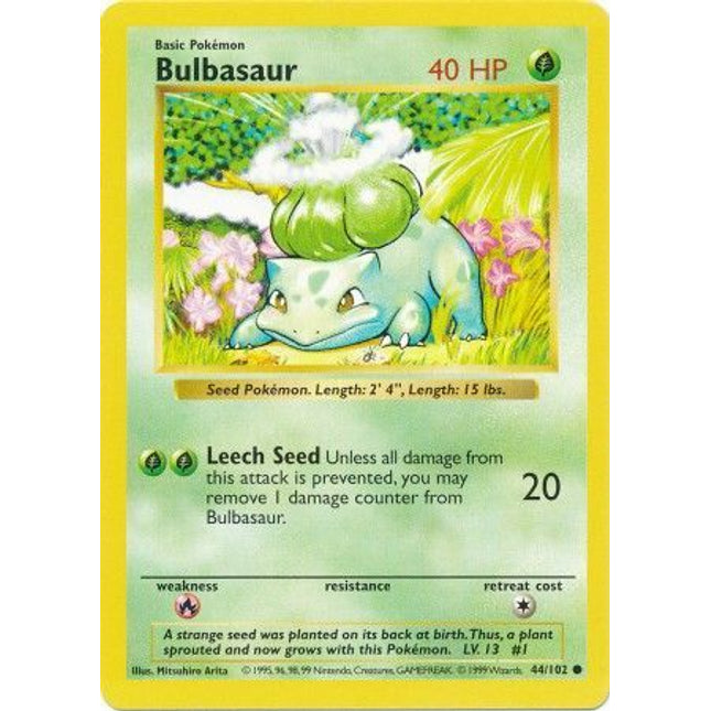 Bulbasaur (44/102) [Base Set (Shadowless)]