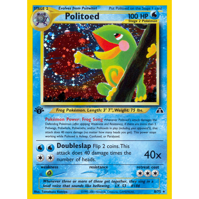 Politoed (8/75) [Neo Discovery 1st Edition]