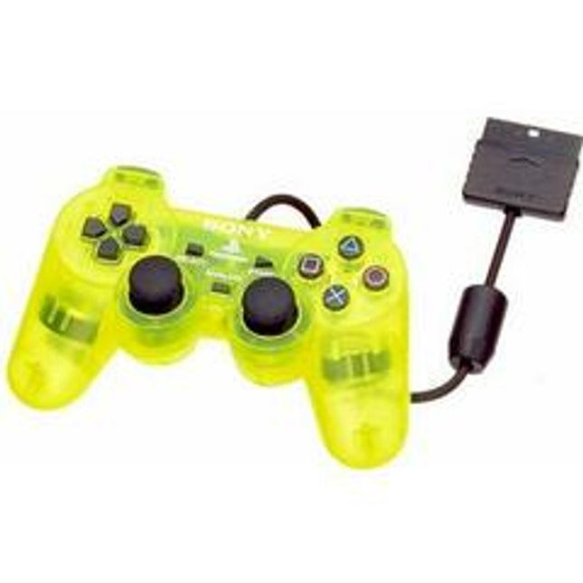 Lemon Yellow Dual Shock Controller - Playstation 2