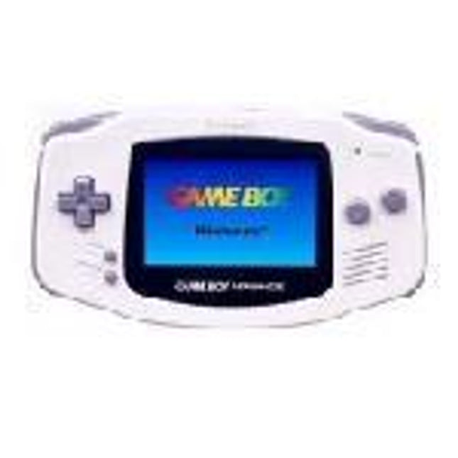 White Gameboy Advance System - GameBoy Advance