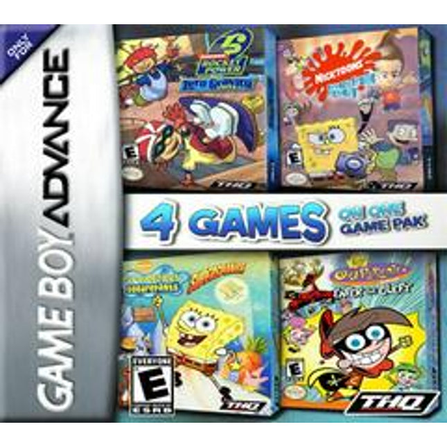 Nickelodeon 4 Games on One Game Pack [USA-1] - GameBoy Advance