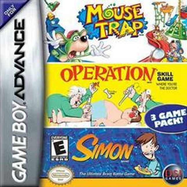 Mouse Trap / Operation / Simon - GameBoy Advance