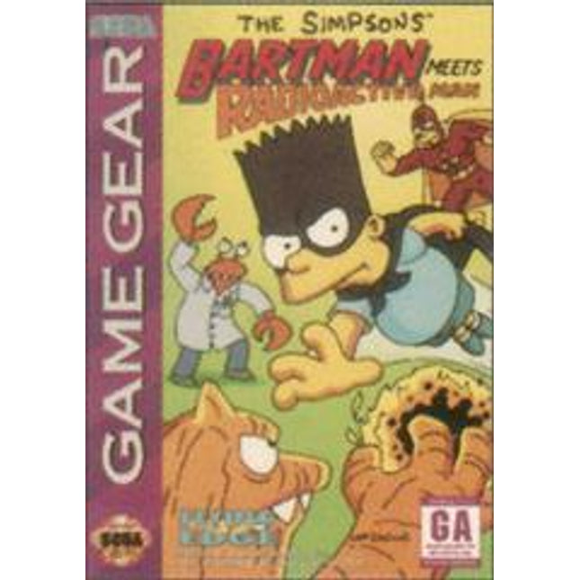 The Simpsons Bartman Meets Radioactive Man - Sega Game Gear